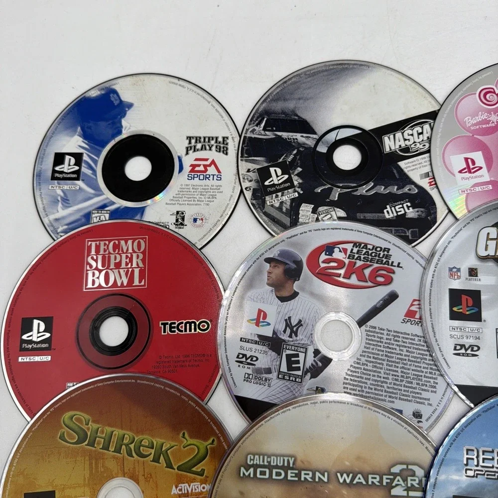 PlayStation Lot of 25 Untested Video Games PS1, PS2, PS3 Disc Only